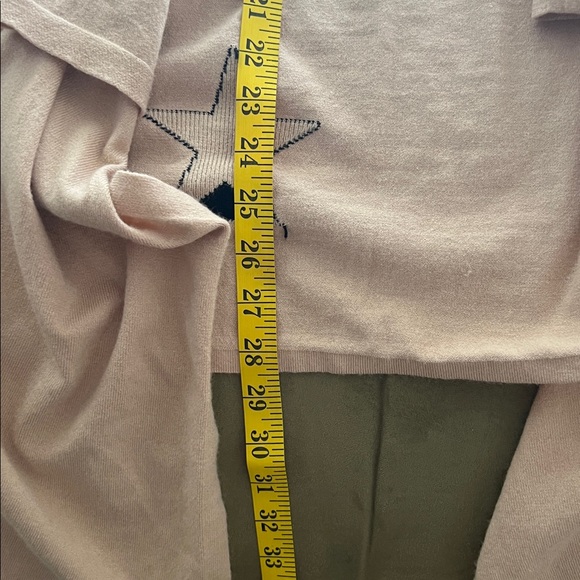 I Joah beige Star Patterned Women's open front cardigan/Sweater size L - Picture 10 of 10